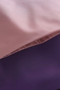 Оптом Куртка для девочки стёганая зимняя с капюшоном фиолетового цвета 9656_2F, фото 18