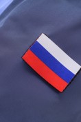 Оптом Женская зимняя парка с графеновой подкладкой синего цвета 9658S, фото 15