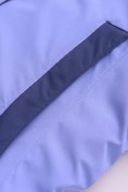 Оптом Женская зимняя парка с графеновой подкладкой синего цвета 9658S, фото 8