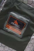 Оптом Мужская удлинённая зимняя куртка с V-образной стёжкой цвета хаки 9659Kh, фото 17
