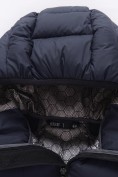 Оптом Мужская удлинённая зимняя куртка с V-образной стёжкой темно-синего цвета 9659TS, фото 11
