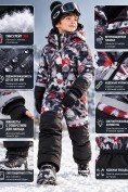 Оптом Комбинезон горнолыжный зимний для мальчика красного цвета 9661Kr