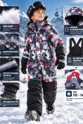 Оптом Комбинезон горнолыжный зимний для мальчика красного цвета 9661Kr, фото 3
