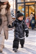 Оптом Комбинезон горнолыжный зимний для мальчика темно-серого цвета 9661TC