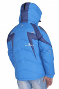 Оптом Куртка пуховик мужская синего цвета 9663S в Перми, фото 3