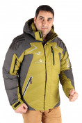 Оптом Куртка пуховик мужская болотного цвета 9683Bt, фото 2