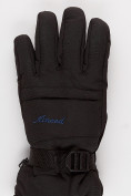 Оптом Зимняя женские горнолыжные перчатки темно-серого цвета 971Сh, фото 2