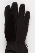 Оптом Зимняя женские горнолыжные перчатки темно-серого цвета 971Сh, фото 3