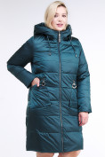 Оптом Куртка зимняя женская классическая темно-зеленого цвета 98-920_13TZ в Перми, фото 4