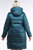 Оптом Куртка зимняя женская классическая темно-зеленого цвета 98-920_13TZ в Перми, фото 5