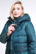Оптом Куртка зимняя женская классическая темно-зеленого цвета 98-920_13TZ, фото 6