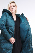 Оптом Куртка зимняя женская классическая темно-зеленого цвета 98-920_13TZ в Перми, фото 7