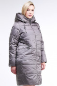 Оптом Куртка зимняя женская классическая коричневого цвета 98-920_48K, фото 2