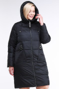 Оптом Куртка зимняя женская классическая черного цвета 98-920_701Ch в Омске, фото 5