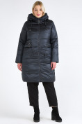 Оптом Куртка зимняя женская классическая болотного цвета 98-920_122Bt в Самаре