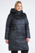 Оптом Куртка зимняя женская классическая болотного цвета 98-920_122Bt, фото 3