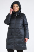 Оптом Куртка зимняя женская классическая болотного цвета 98-920_122Bt в Казани, фото 7