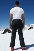 Оптом Горнолыжные мужские брюки зимние черного цвета 9800Ch, фото 4