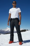 Оптом Горнолыжные мужские брюки зимние черного цвета 9800Ch, фото 2