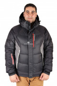 Оптом Куртка пуховик мужская черного цвета 9855Ch в Казани, фото 2