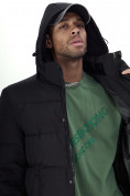 Оптом Куртка удлинённая мужская зимняя черного цвета 99777Ch в Казани, фото 19