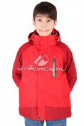 Оптом Куртка мальчик три в одном красного цвета B01Kr