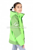 Оптом Куртка девочка три в одном салатового цвета B01Sl, фото 2