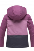 Оптом Горнолыжный костюм подростковый для девочки фиолетового 8932F, фото 2