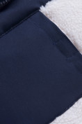 Оптом Куртка парка зимняя подростковая для мальчика темно-синего цвета 8936TS, фото 8