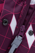 Оптом Горнолыжный костюм детский фиолетового цвета 8912F в Воронеже, фото 17