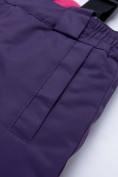 Оптом Горнолыжный костюм для ребенка фиолетового цвета 8928F в Сочи, фото 16