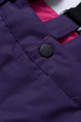 Оптом Горнолыжный костюм для ребенка фиолетового цвета 8928F в Казани, фото 17