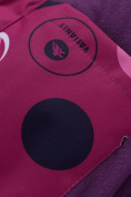 Оптом Горнолыжный костюм подростковый для девочки малинового цвета 8916M, фото 14