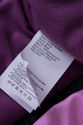Оптом Горнолыжный костюм подростковый для девочки фиолетового цвета 8916F, фото 15