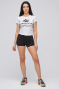 Оптом Спортивные женские шорты Demix черного цвета 60041Ch, фото 7