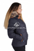 Оптом Куртка зимняя женская темно-синего цвета F02TS, фото 2