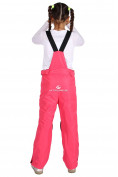 Оптом Брюки горнолыжные подростковые для девочки розового цвета 816R, фото 2