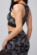 Оптом Спортивный костюм для фитнеса женский серого цвета 21102Sr в Воронеже, фото 6
