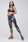 Оптом Спортивный костюм для фитнеса женский салатового цвета 21102Sl в Самаре, фото 6