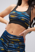 Оптом Спортивный костюм для фитнеса женский синего цвета 21102S, фото 10
