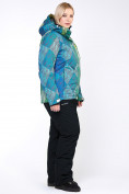 Оптом Костюм горнолыжный женский большого размера салатового цвета 01830-2Sl в Сочи, фото 9